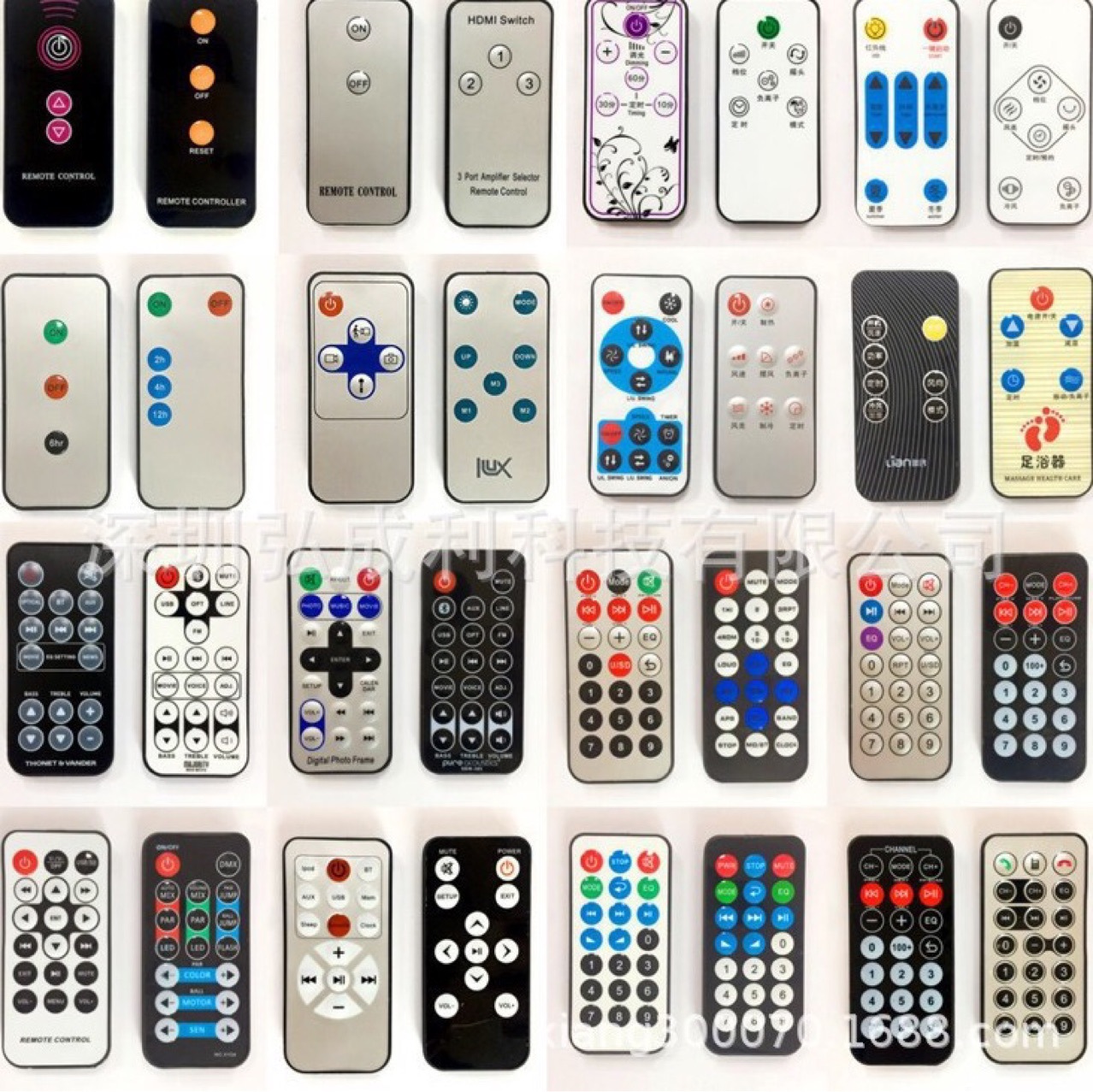 Factory Direct Supply Remote Control Electric Heater Remote Control Heater Fan Dehumidifier Foot Bath Remote Control