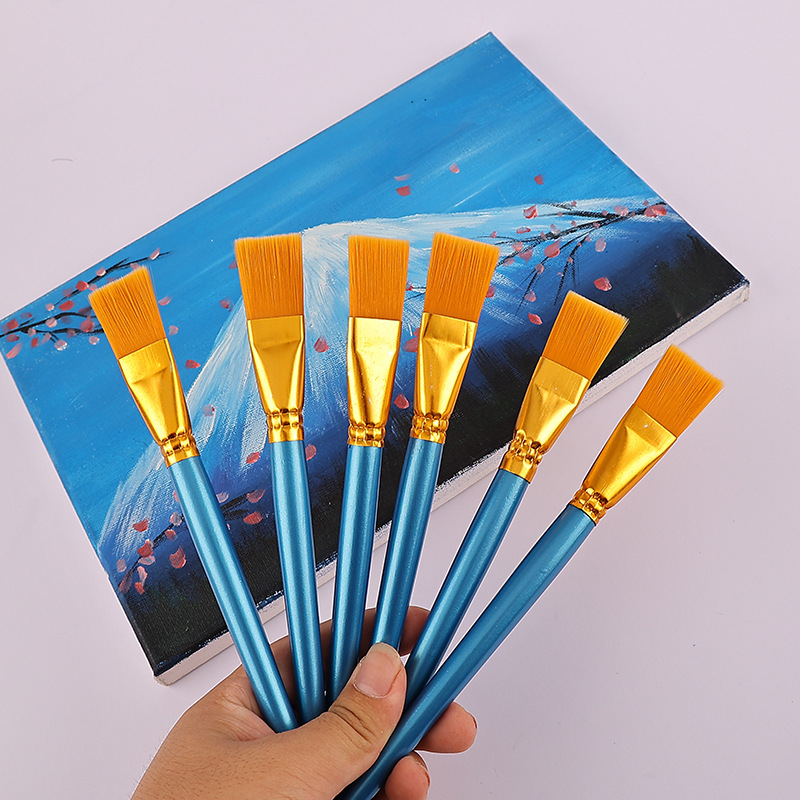 Children's Painting Brush Graffiti Coloring Acrylic Watercolor Pigment Kindergarten Gouline Pen Picking Pen Gouache Nylon Brush
