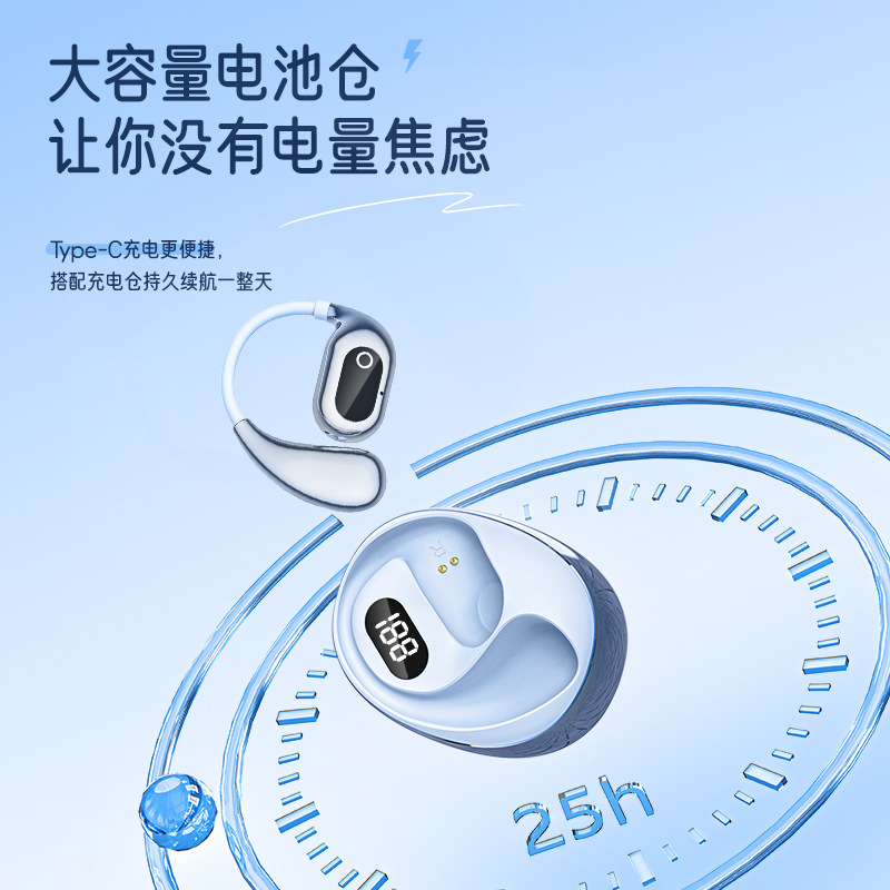 2025 New Cross-Border Xg99 Bluetooth Headset Smart Ai Translation Ear-Mounted Wireless Ultra-Long Battery Life Headset