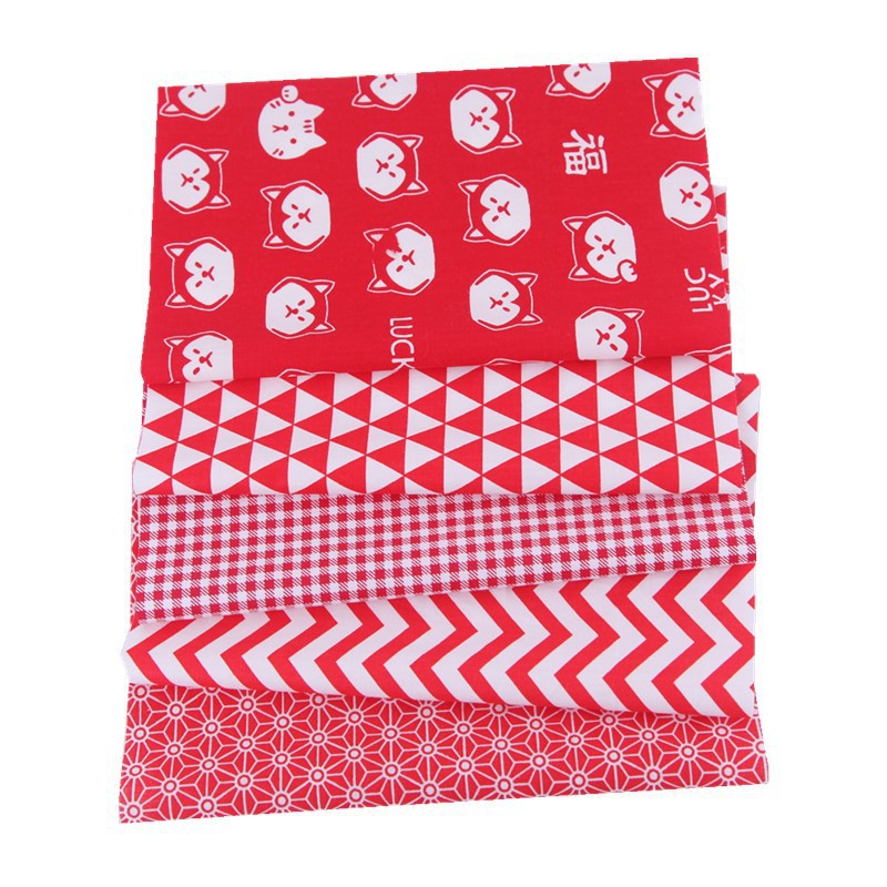 Japanese Style Hot Stamping Packaging Patchwork Cloth Set Plain Pattern Cloth Pure Cotton Small Floral Handmade DIY Cotton Cloth Manufacturer