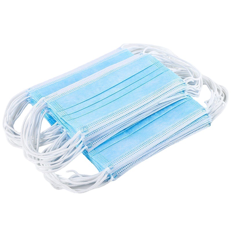 50 Pieces Disposable Masks Three-Layer Protective Dustproof Sun Protection Single Piece Independent Manufacturer Wholesale Spot Breathable