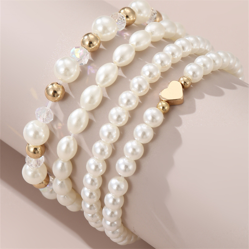 Love anklet light luxury high-end jewelry children's friends girlfriends birthday gift multi-piece jewelry