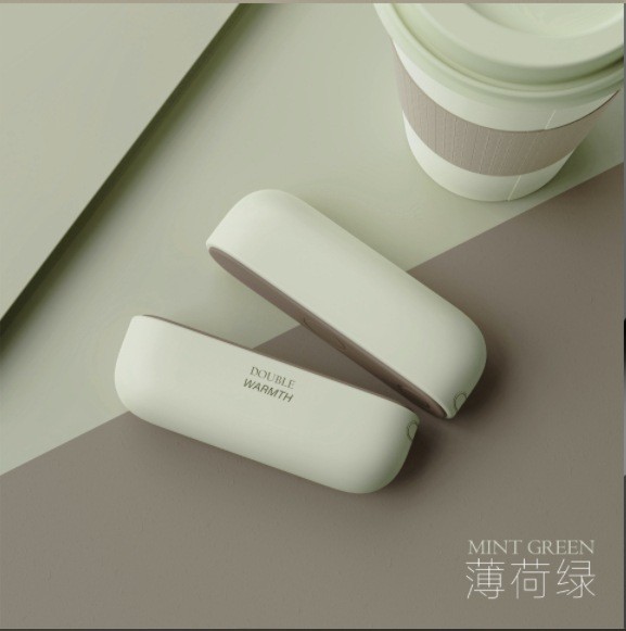 Cross-border new magnetic suction hand warmer creative split USB outdoor warm baby portable two-in-one charging treasure