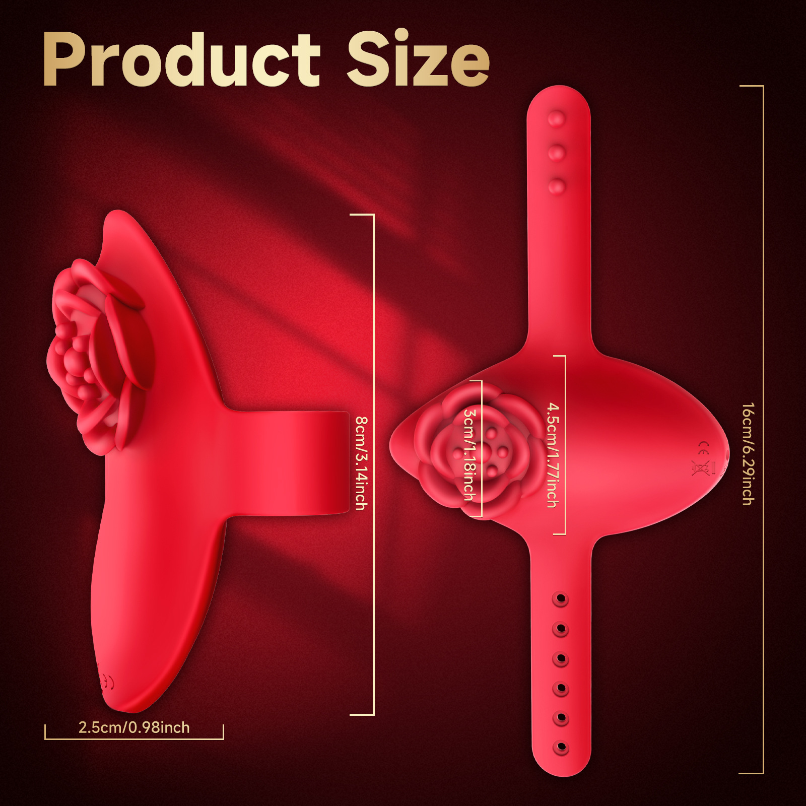 Amazon New Rose Finger Coat Adult Sexy Vibration Flirting Wear Couple Tease Jumping Egg Masturbator