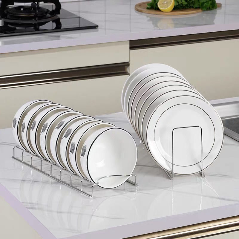 Stainless Steel Thickened Drain Bowl Rack Kitchen Bowl Storage Rack Household Storage Bowl and Chopsticks Tableware Storage Rack Bowl Rack