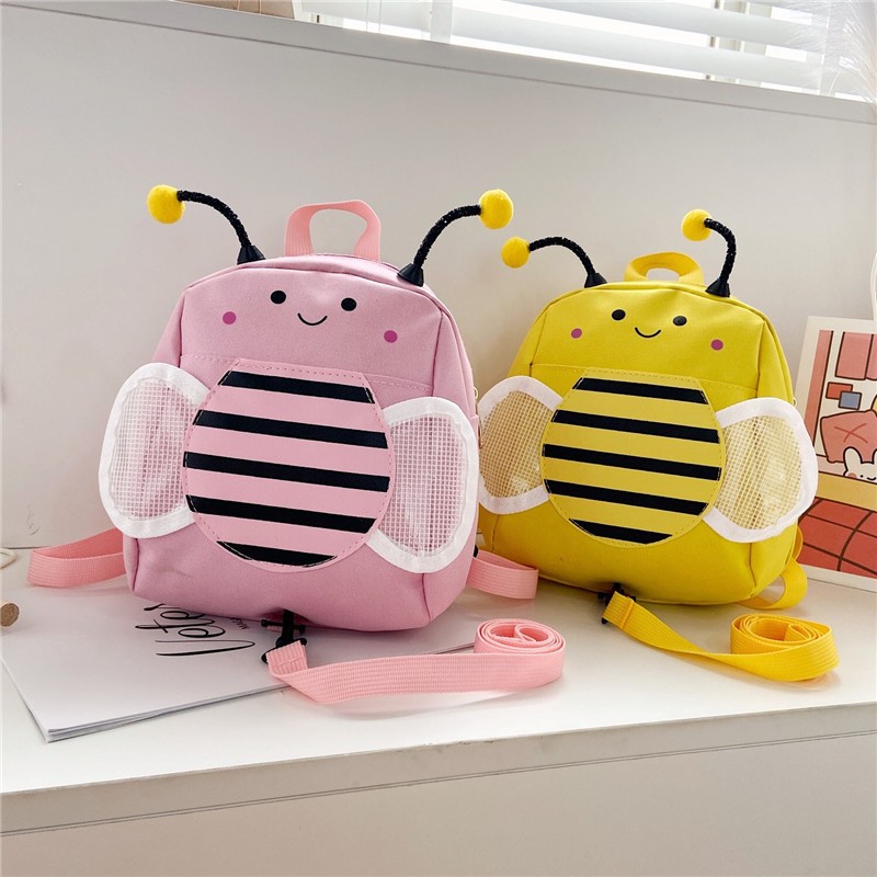 Новый милый рюкзак в форме пчелы, антиутечка, мультяшный рюкзак для мальчиков, рюкзак для девочек в детском саду