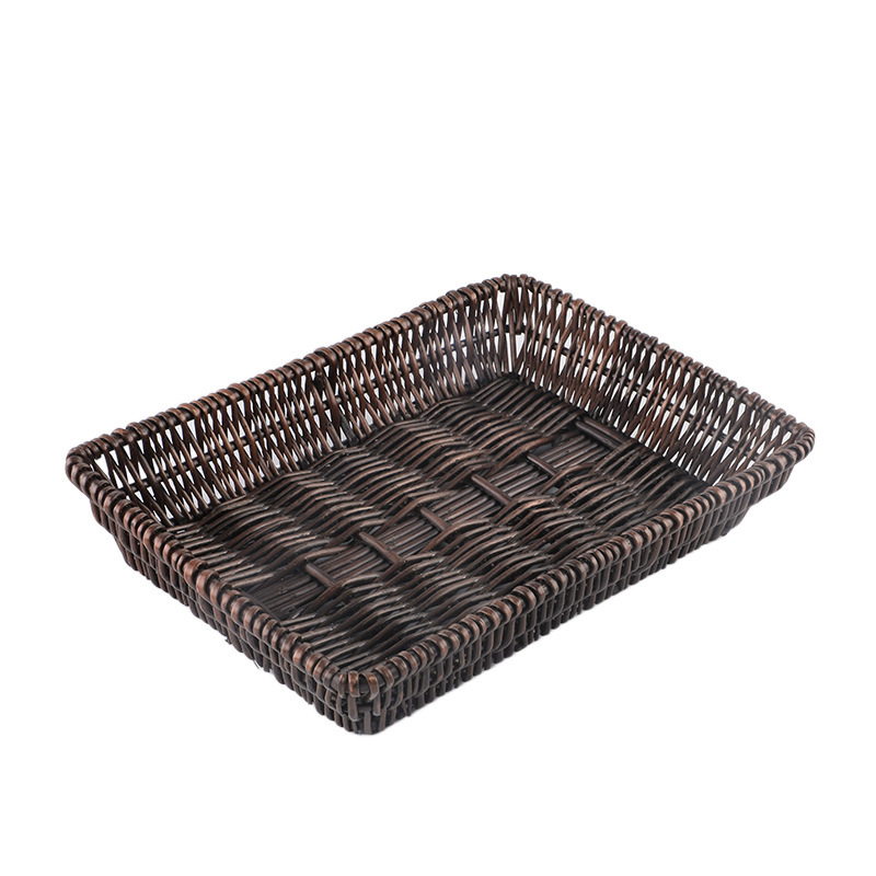 Rattan Fruit and Vegetable Baskets, Wicker Food Baskets, Woven Bamboo Baskets, Display Plates, Bread Snack Baskets, Storage Baskets