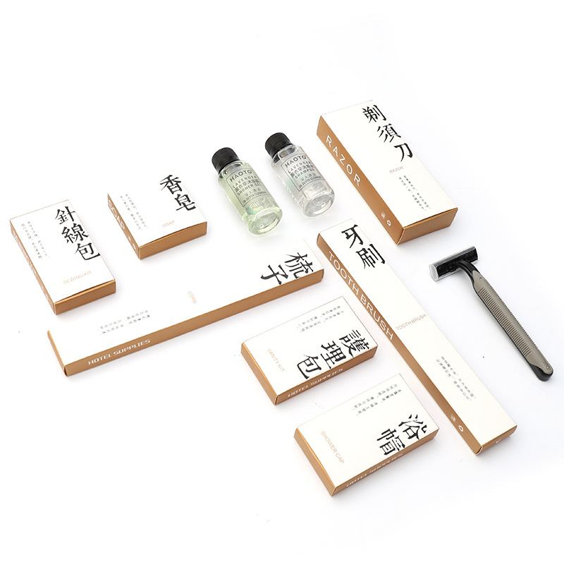 High-end B & B theme hotel disposable toiletries wholesale hotel comb hotel disposable toothbrush toothbrush