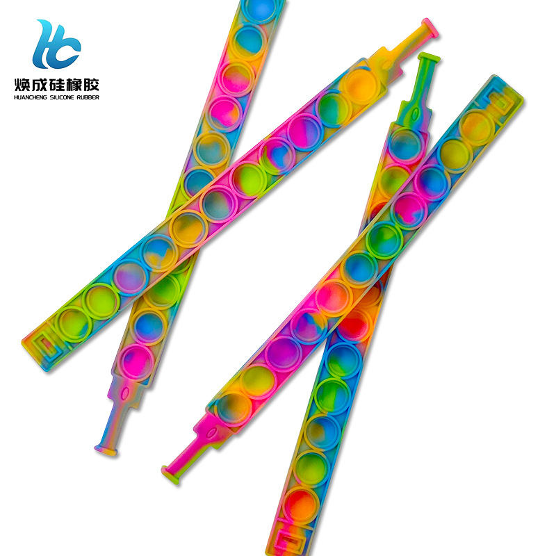 Rainbow Student Customized Watch Strap Bracelet Creative Waterproof Smart Acupressure Simple Decorative Silicone Watch Strap