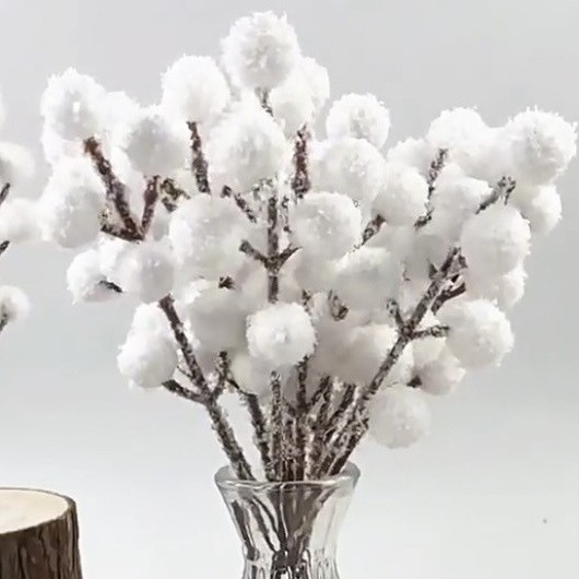 Christmas Decorations Hanging Snow Fortune Fruit Christmas Tree Garland Accessories Simulated Berries Home Decoration Simulated Berries