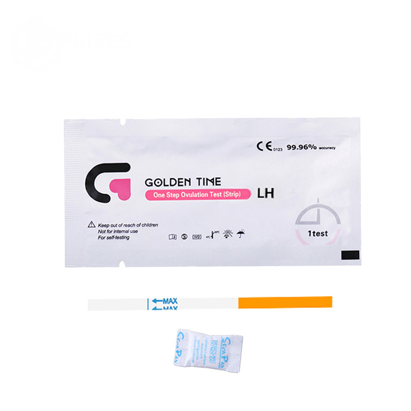 Factory Direct Sales Golden Time High-Precision Ovulation Test Strips (Lh) Test Strips 1 Strip/Bag
