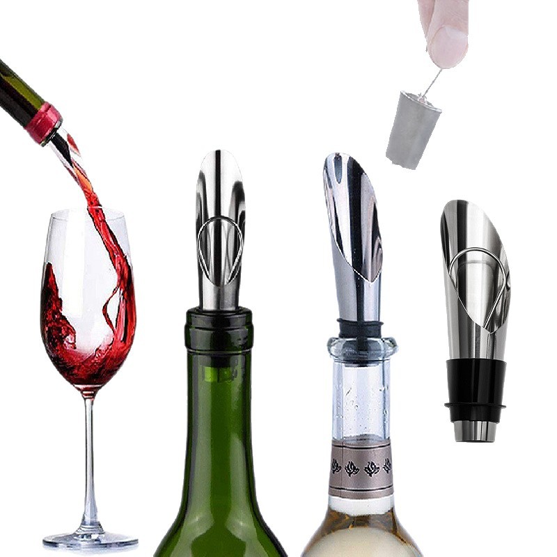 Stainless Steel Red Wine Ring Wine Pourer Wine Warmer Dripping Wine Ring Stopper Ring Paper Cutter Pouring Wine Leak-proof Device