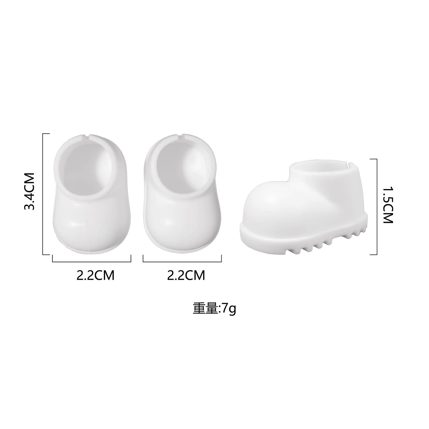 Suitable for Labubu Cotton Doll Shoes Bjd17Cm Rain Boots Can Stand Toy Accessories Wholesale