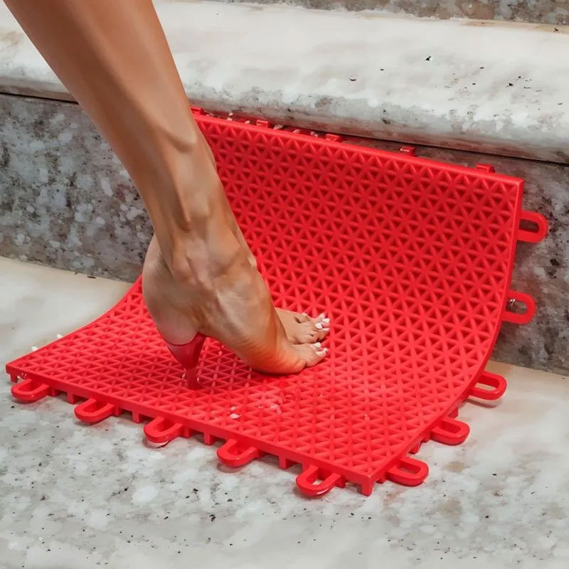 [Large Quantity Discount] Suspended Floor Outdoor Plastic Splicing Basketball Court Kindergarten Outdoor Millet Grids with Elastic Pads