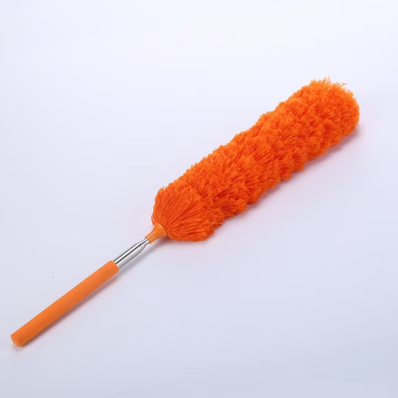 Manufacturer Wholesale Electrostatic Dust Duster Telescopic Small Duster Bendable Stainless Steel Household Feather Duster Dust Brush