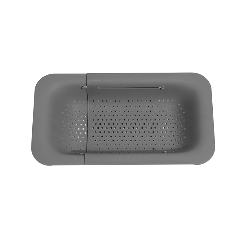 Sink draining rack draining basket retractable plastic vegetable washing basin sink draining rack kitchen supplies vegetable washing basket