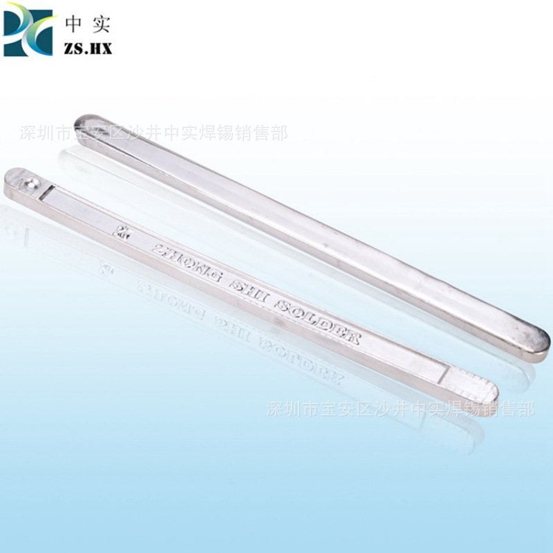 Zhongshi Genuine Leaded Solder Bar Leaded Tin Bar Electrolytic Antioxidant Solder Bar Factory Direct Sales Wholesale
