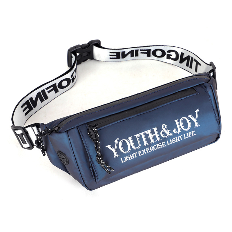 Waist bag new fashion sports letter composite cloth waterproof large capacity shoulder crossbody chest bag one-piece delivery