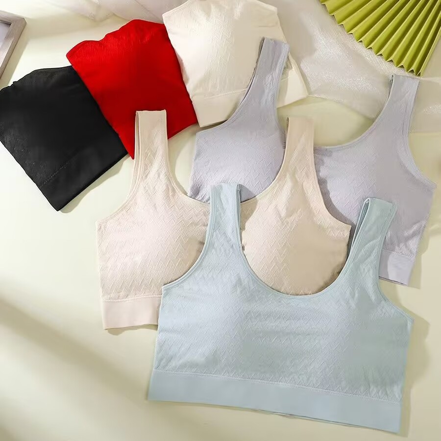 6913 # Vest Bra, Push-Up Bra, Fixed Cup Bra, Plus Size Underwear for Women