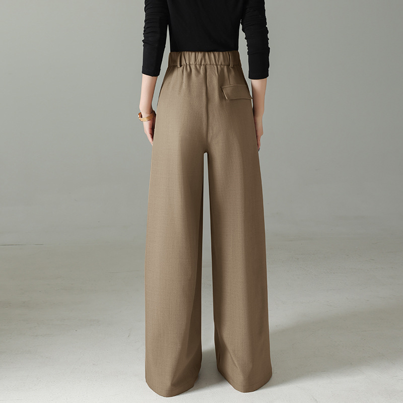 High-end Fashion High Waist Dummy Suit Wide Leg Pants Women's 2025 Spring and Summer New All-match Loose Casual Pants