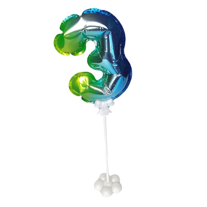 Automatic Inflatable Digital Pole Balloon Accessories Gold Silver Pink Dazzling Silver Spot Party Decoration Inflator