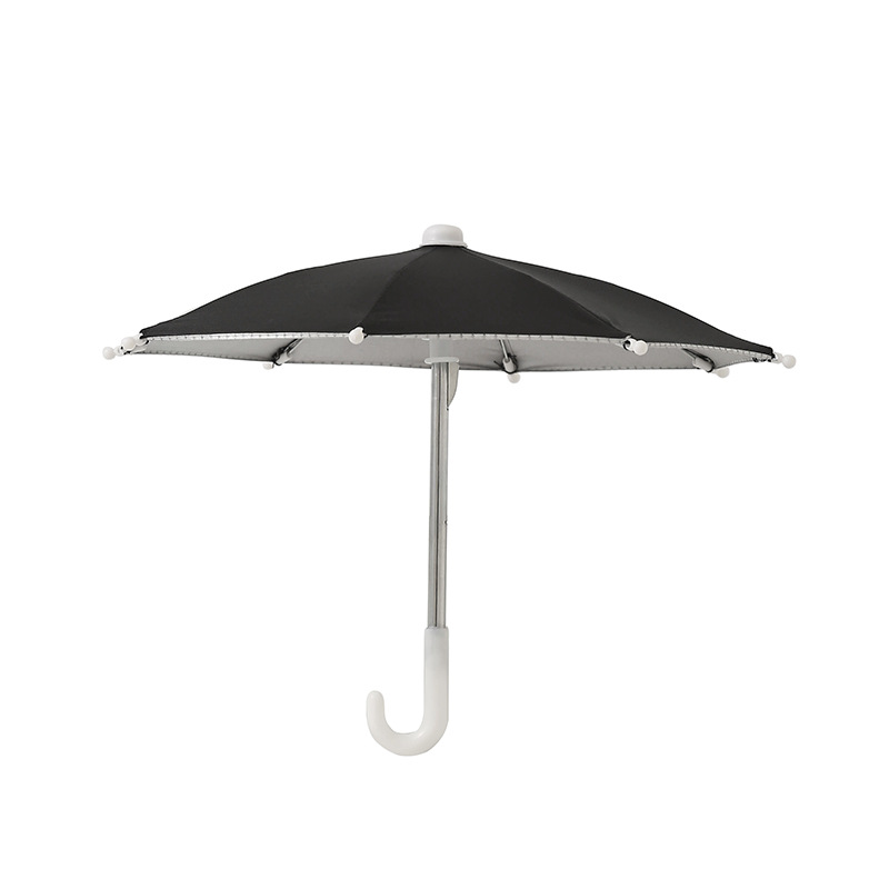 Parasol Mini Motorcycle Small Umbrella Toy Umbrella Art Decorative Take-out Delivery Umbrella Riding Mobile Phone Holder Small Umbrella