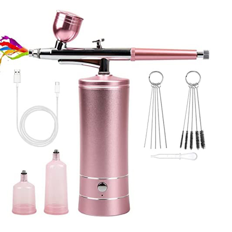 Air compressor kit Amazon electric spray gun spray pen color beauty nail painting spray oxygen injector