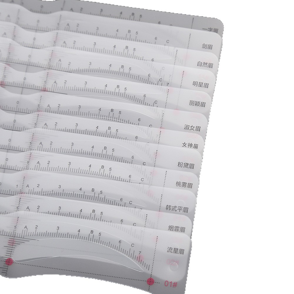 One-Piece Eyebrow Stickers, Eyebrow Auxiliary Artifacts, Adjustable Eyebrow Shapes, Disposable Eyebrow Rulers for Lazy People, Hot-Selling in Europe and America