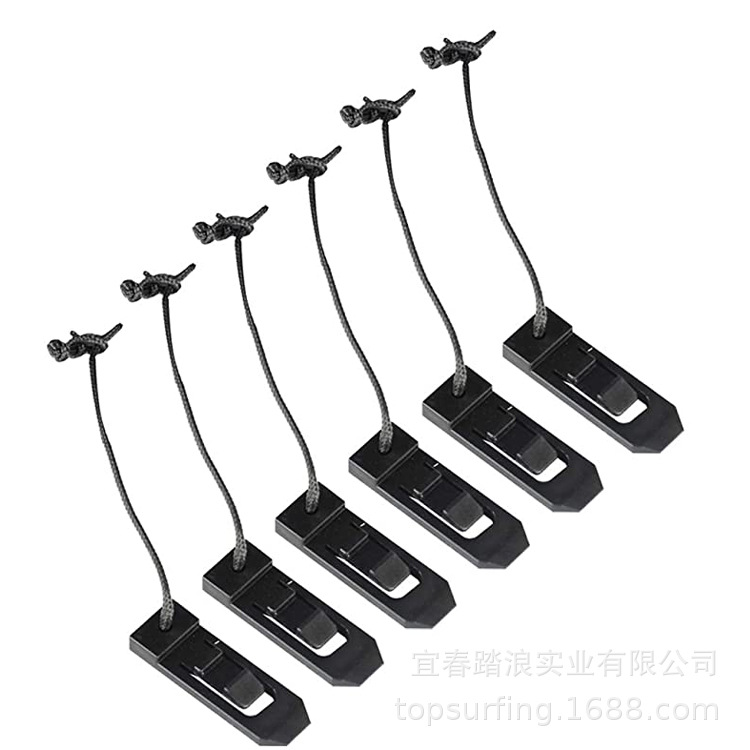 Water separator bolt spring buckle fixed tail rudder rubber boat paddle board base accessories surfboard fish fin buckle