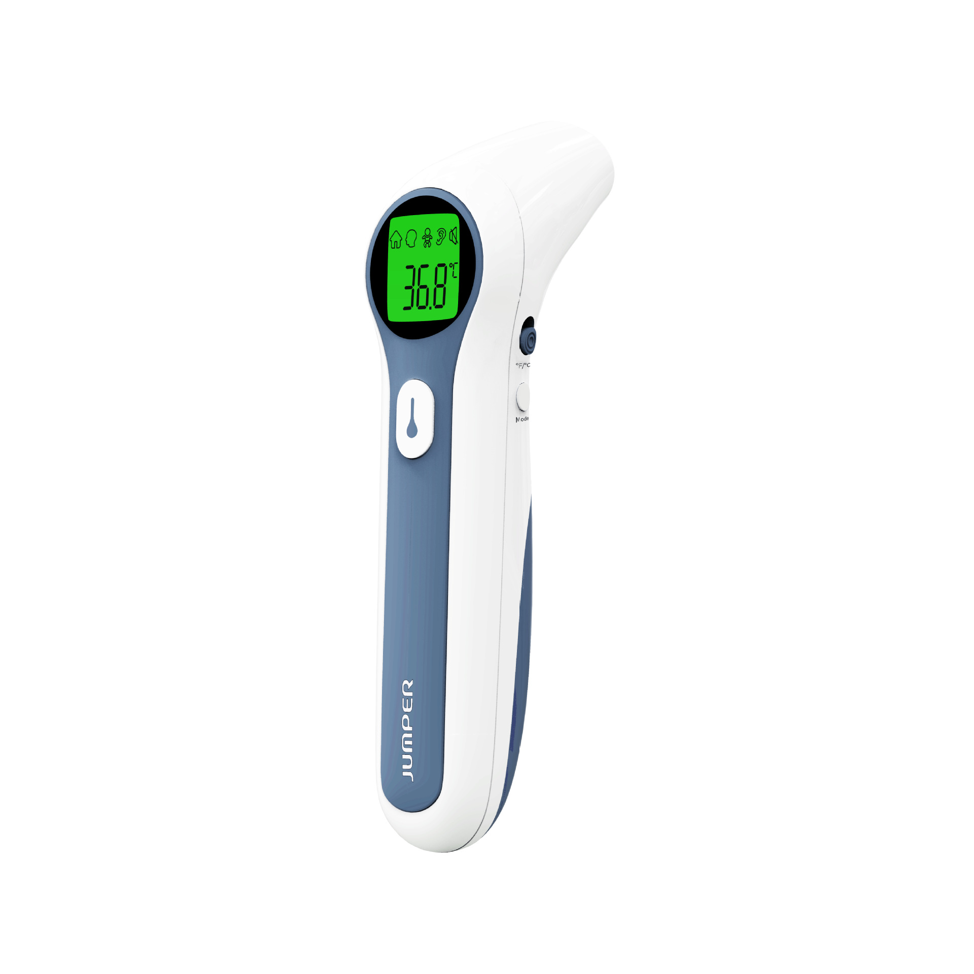 Jumper Jpd-Fr300 Cross-Border English Model Ear Temperature and Forehead Temperature Dual-Mode Forehead Temperature Gun Infrared Digital Thermometer