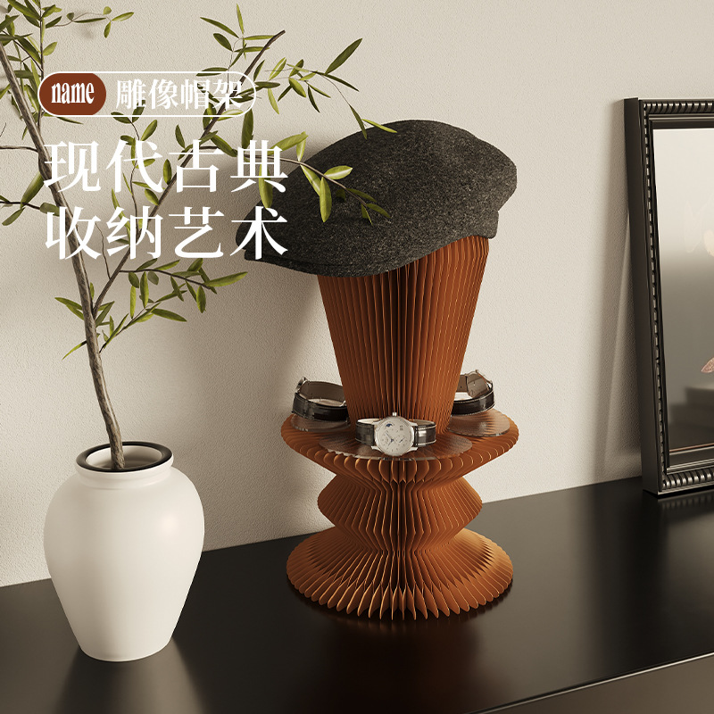 Eighteen Paper Coat Rack Floor Rack Indoor Living Room Creative Fashion Foldable Jewelry Hat Rack Portable Internet Celebrant