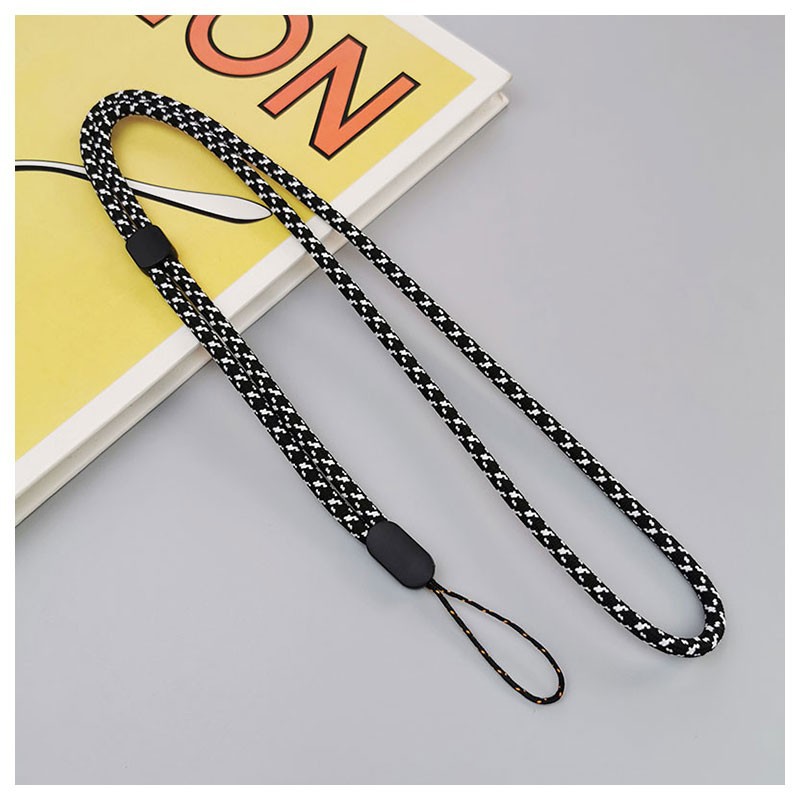 Suitable for small camera MM5 flashlight woven strap halter plus adjustable real key lengthened neck strap mobile phone rope