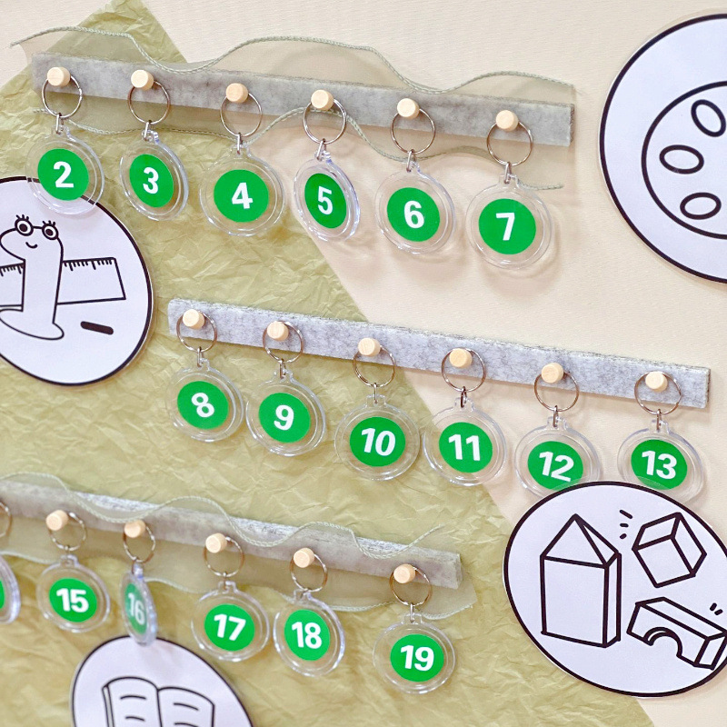 Kindergarten area entry card I want to play wall ring material listing bracelet rule card hook drinking area corner