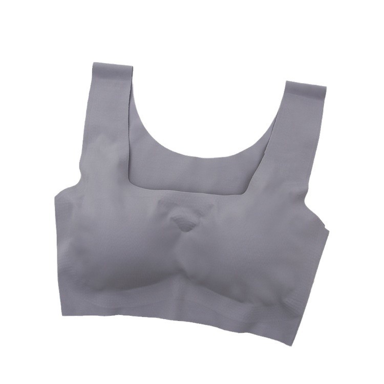 Traceless Beauty Back Non-steel Ring Wrap-up Chest Vest Gather-up Auxilum Top-up Vest Underwear Cross-border Underwear Set