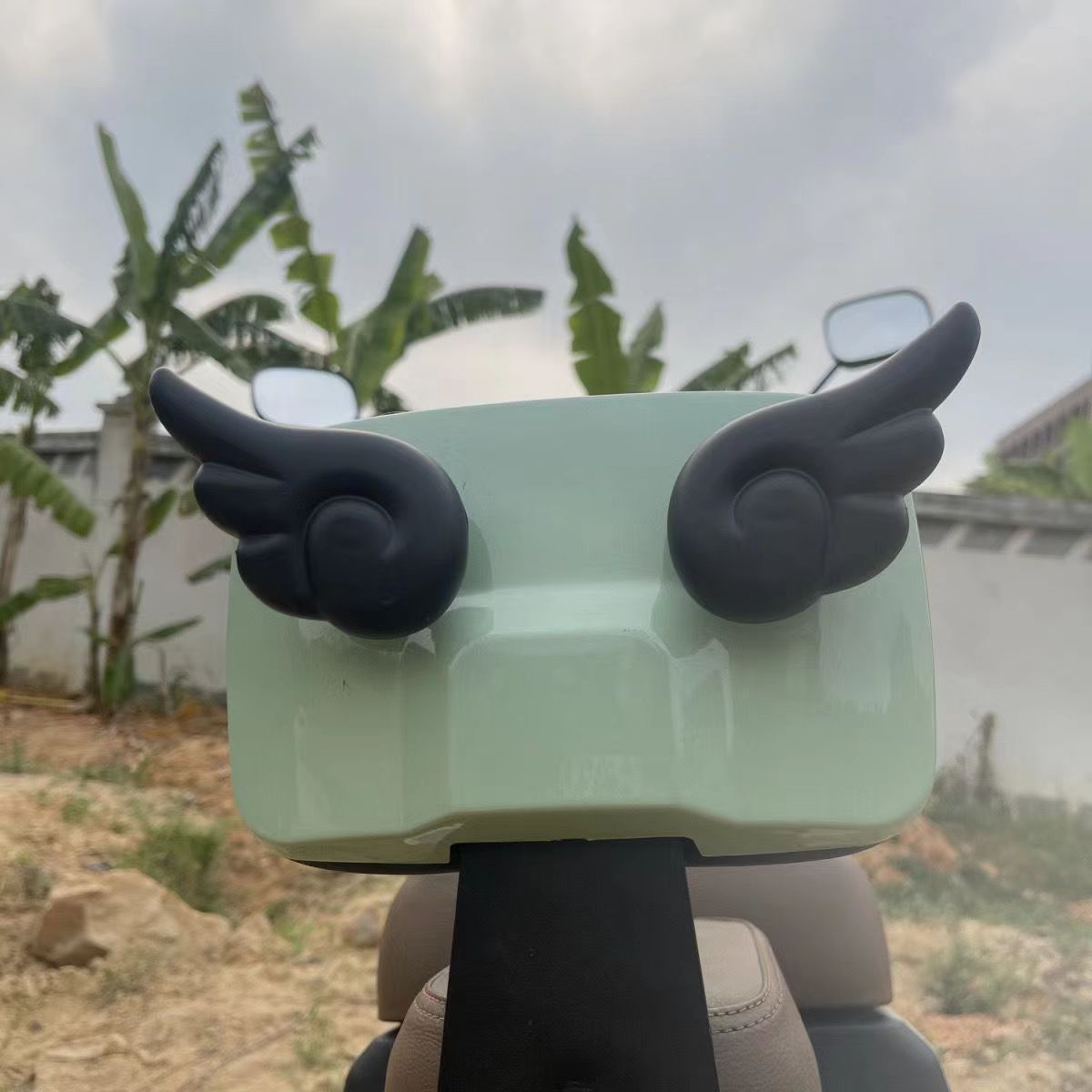 Battery car helmet decoration angel wings casual stickers electric car personality decorations helmet universal decorative accessories