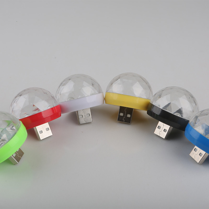 USB small magic ball disco lamp wholesale party disco atmosphere lamp car mobile phone mini DJ small magic ball lamp