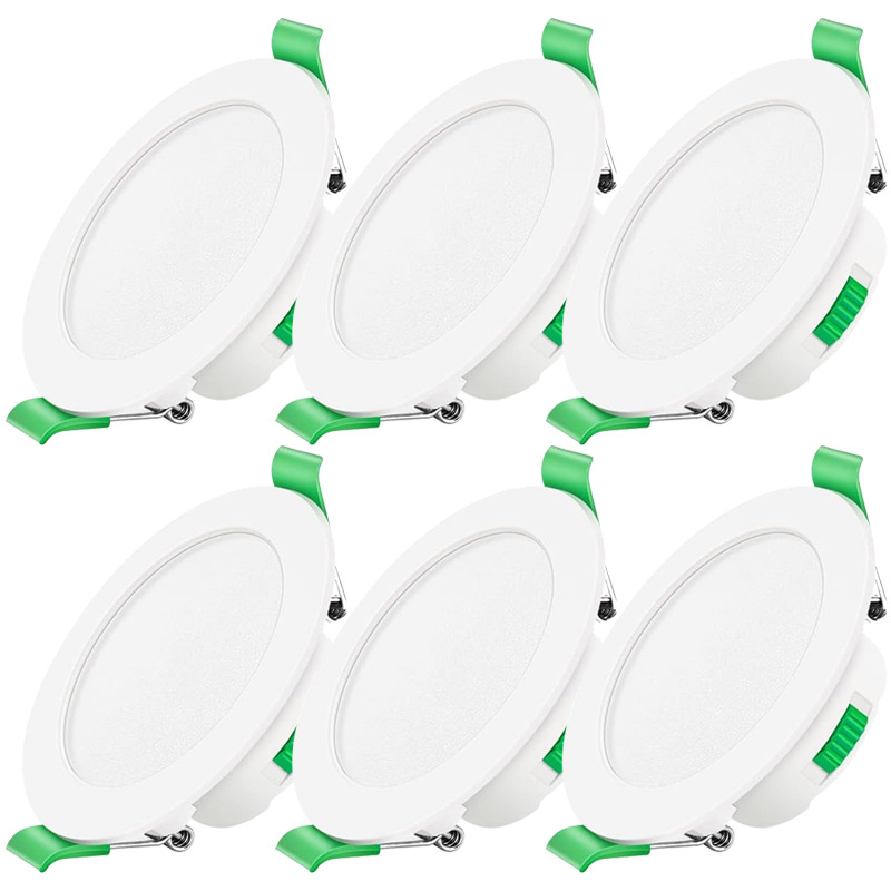 Three-gear dial downlight three-color dimming downlight 7W cross-border hot-selling CE certification embedded anti-glare downlight