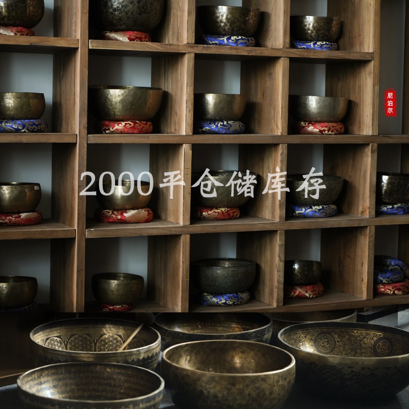 Nepal Sanskrit Pot Handmade Phnom Penh Psalms Pot Yoga Meditation Meditation Buddha Pot Copper Ponts Copper Ponts Direct Supply