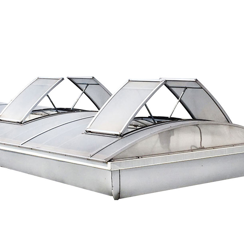 Electric Lifting Sunroof Triangle Workshop Fire Ventilation Heat Dissipation Window Aluminum Alloy Intelligent Lighting Smoke Exhaust Sunroof