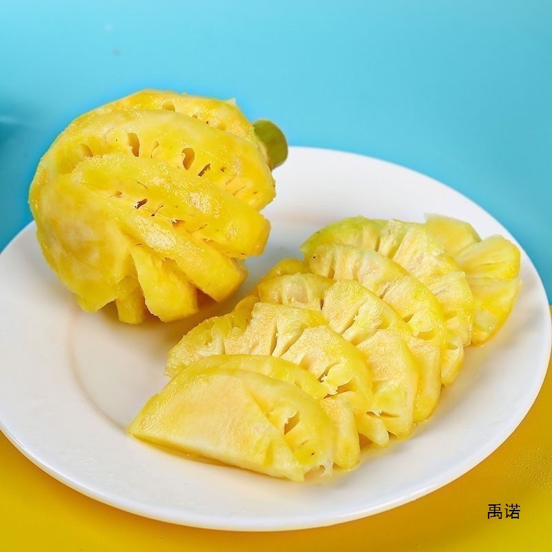 Thai Pineapple Fresh Peeled and Peeled Pineapple 1.0kg Perfume Pineapple Eyeless Golden Pineapple Fresh Pineapple