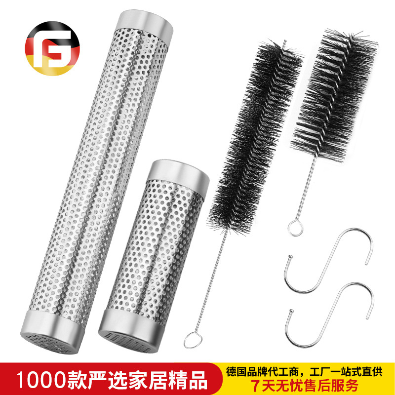 Копчёная труба из нержавеющей стали, коробка для барбекю, инструменты для уличного барбекю