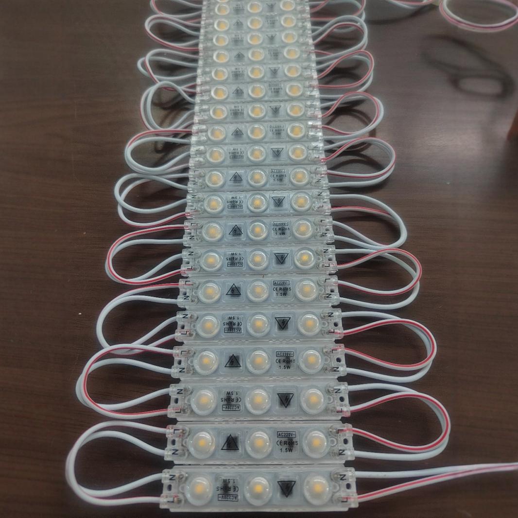 Led block chain diffuse reflection four lamp module card cloth shaped soft film ceiling advertising light box 220V block chain