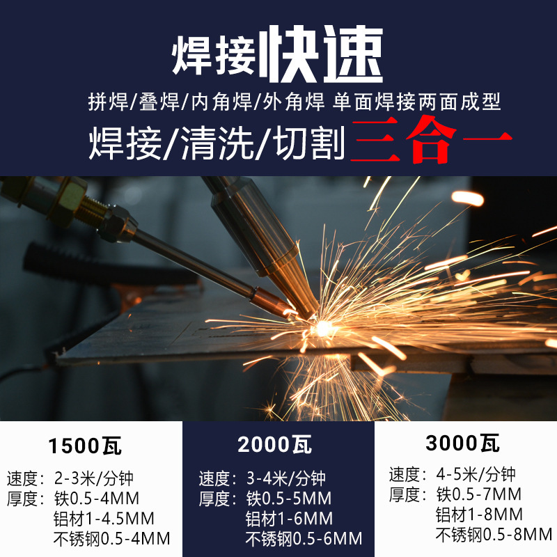 Laser Welding Machine Handheld Small Metal Stainless Steel Aluminum Alloy Multifunctional Industrial 1500 Fiber Continuous Welding