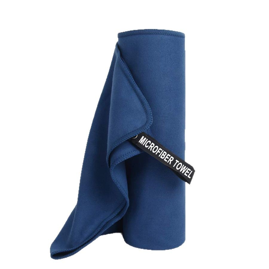 Cross-border sports towel double-sided velvet beach towel microfiber fitness towel quick-drying swimming bath towel can be printed logo