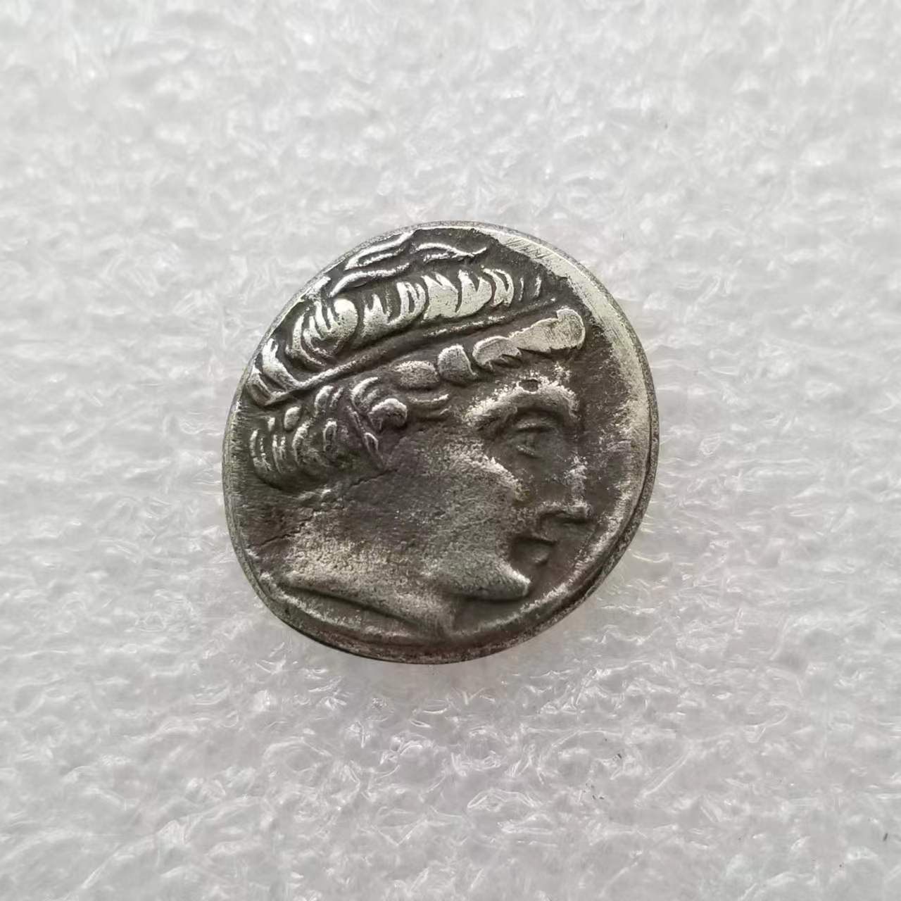 Антикварные изделия, древнегреческие бронзовые монеты, серебряное покрытие, памятные монеты старого серебряного доллара # 4650