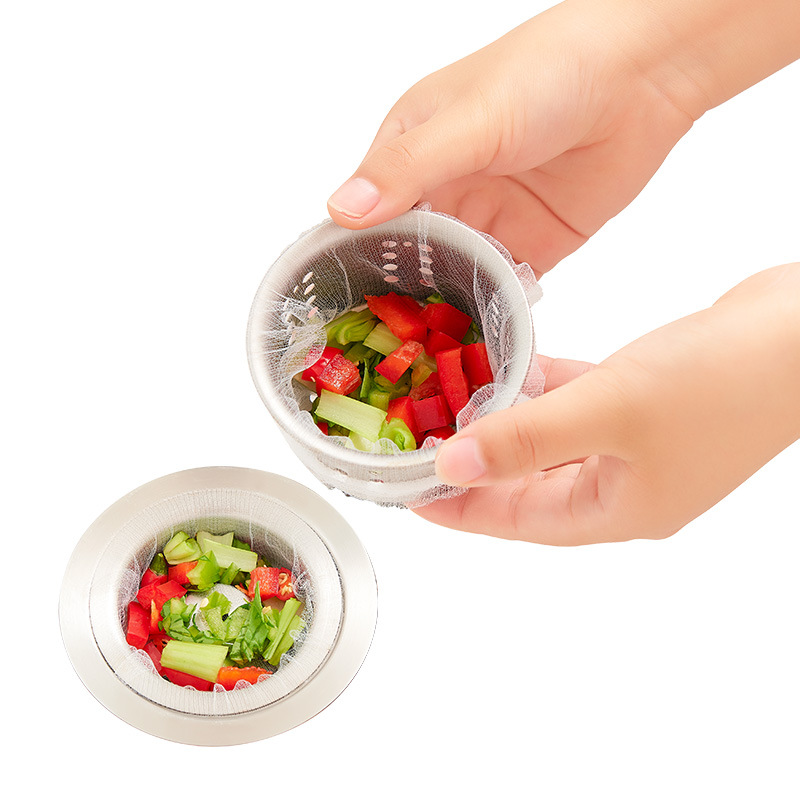 Disposable sink filter net kitchen sink sewer garbage net bag thickened large filter net drain net