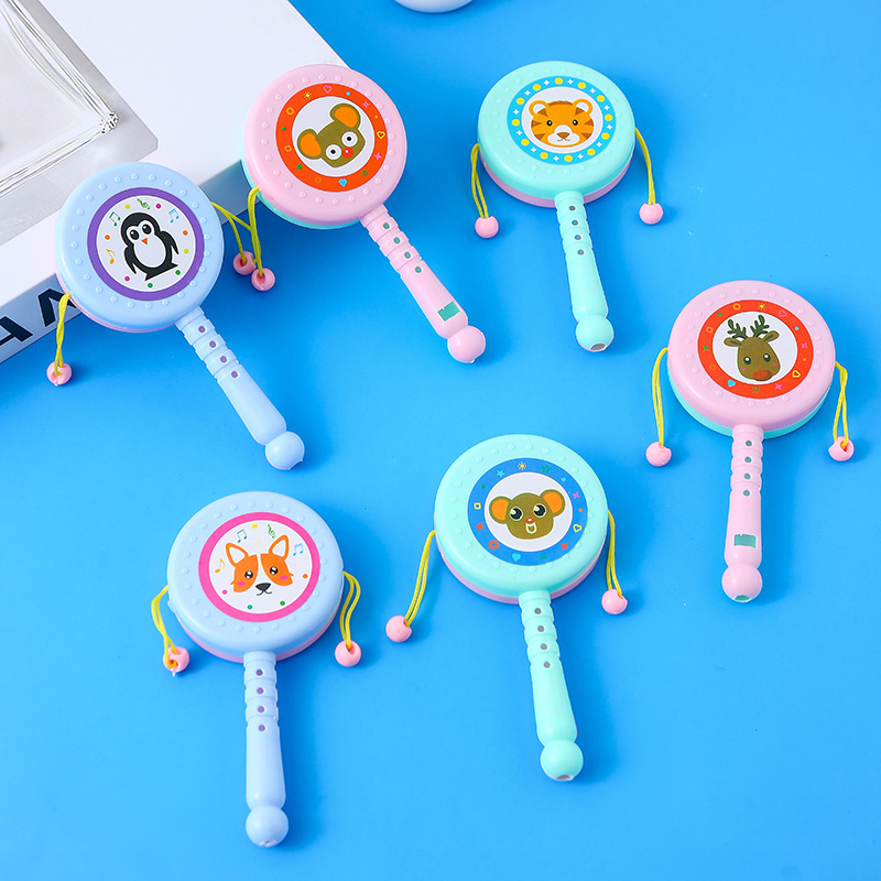 Baby toys cartoon rattle 0-3 years old kindergarten baby early education hand rattle rattle children's toys wholesale