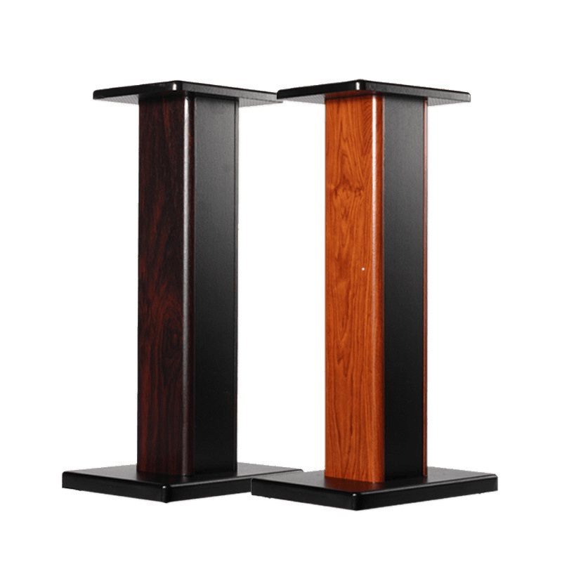 Speaker Shelf Floor Shelf Home Solid Wood Surround Audio Stand Desktop Bookshelf Speaker Bracket Base Tray