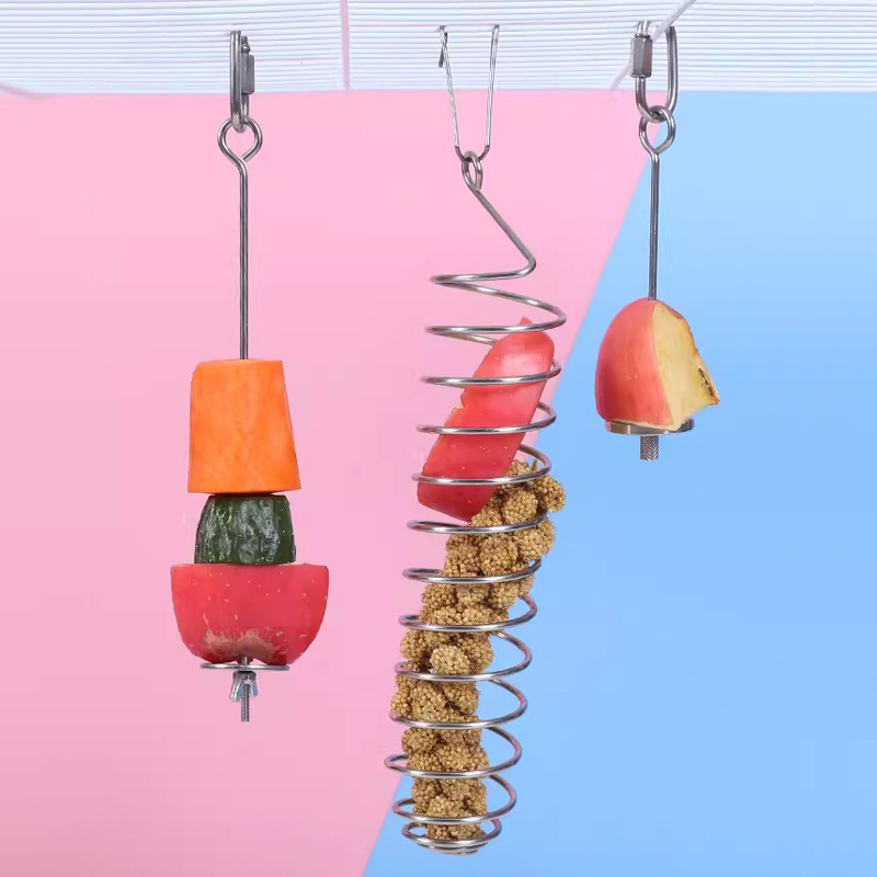 Parrot Feeder Rutin Chicken Vegetable Rack Bird Food Trough Rutin Chicken Feeder Pet Food Rack