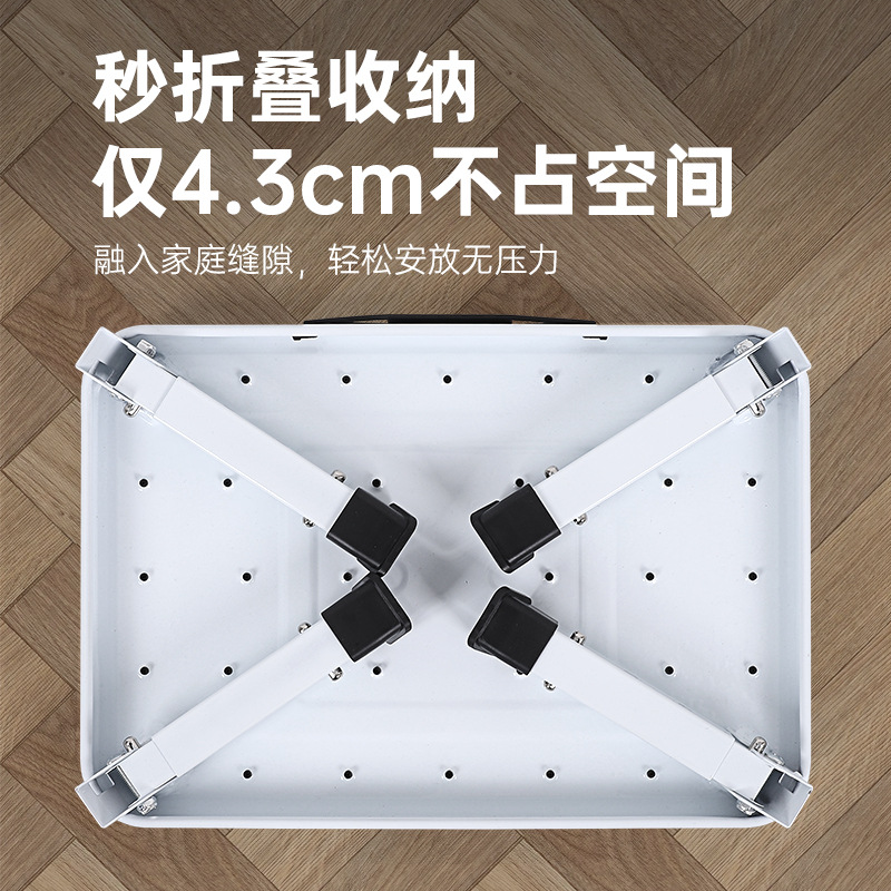 Household Portable Foldable Ladder Stool, Simple Non-Slip Telescopic Footrest, Footstool for Car Washing, Climbing, Fishing, One-Step Steel Ladder